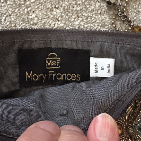 Mary Frances Embellished Beaded Clutch Bag - Picture 2 of 8